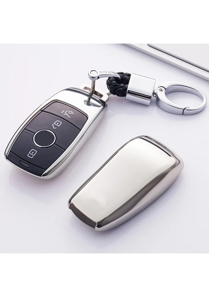 E-Mavi Tpu Araba Anahtarı Kapağı Kılıf Kabuk Çanta Koruyucu Yumuşak Mercedes Benz E Sınıfı W S Sınıfı Aksesuarları Araba Styling (Yurt Dışından) modelleri