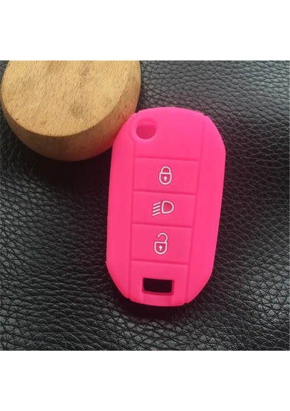 Gül Citroen C4L Cactuasso Xsara Için Silikon Araba Anahtarı Kılıf Kabuk Kapağı Peugeot Rcz Anahtar Için (Yurt Dışından)