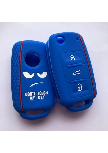 Anahtarlık ile Pembe Dont Touch My Key Silikon Anahtarsız Uzaktan Kapatma Başlığı Vw Caddy Golf Jetta Polo Passat Scirocco Tiguan Skoda Octavia Seat Için (Yurt Dışından) indirimleri