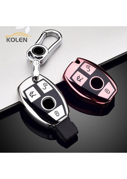 Sadece Pembe Kılıf Yumuşak Tpu Araba Uzaktan Anahtar Kılıfı Fob Mercedes Bnez Cla Glc Gla Glk W203 W210 W211 W204 W176 A B C R Sınıfı Amg Aksesuarları (Yurt Dışından) fırsatları