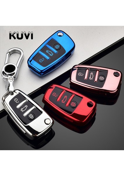 Gümüş Rengi Yumuşak Tpu Araba Uzaktan Anahtar Kılıfı Audi A3 8p A4 B7 B8 B5 B9 B6 A1 A5 Q7 Q5 A6 4f Tt Q3 S3 A7 An 8V 8l Rs3 (Yurt Dışından) fırsatları