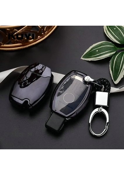 Anahtarlık ile Mavi Yüksek Li Pc + Tpu Anahtar Kılıfı Mercedes Benz A B R G Sınıfı Için Anahtar Kılıf Koruyucu Kabuk Tutucu Glk Gla W204 W251 W463 W176 (Yurt Dışından) modelleri