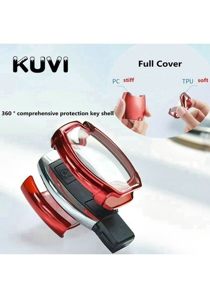 Anahtarlık ile Mavi Yüksek Li Pc + Tpu Anahtar Kılıfı Mercedes Benz A B R G Sınıfı Için Anahtar Kılıf Koruyucu Kabuk Tutucu Glk Gla W204 W251 W463 W176 (Yurt Dışından) indirimleri