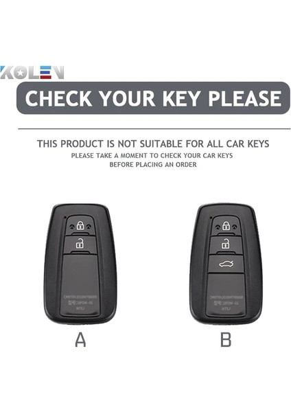 Metal Anahtarlık Moda Tpu Araba Uzaktan Anahtar Kılıfı Kabuk Fob Toyota Corolla Prius Camry Chr C-Hr Rav4 Altis Land Cruiser Prado Anahtarsız (Yurt Dışından) modelleri