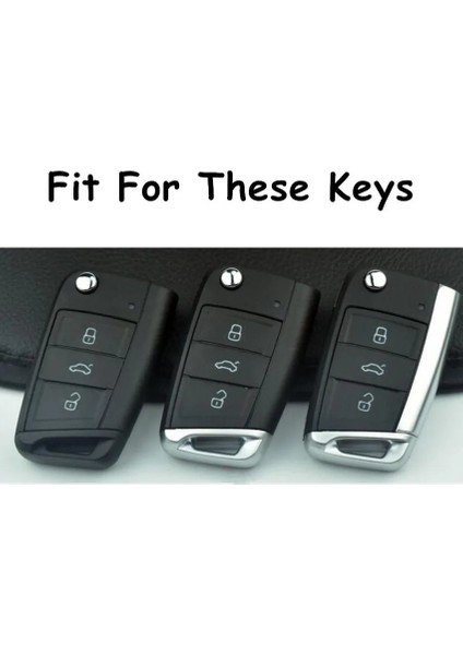 Siyah Vw Polo Golf 7 Için Skoda Octavia Için Kodiaq Karoq Seat Ateca Leon Için Anahtar Kapak Kabuk 3 Düğmeler Silikon Anahtarlık Kılıf (Yurt Dışından) fiyatları