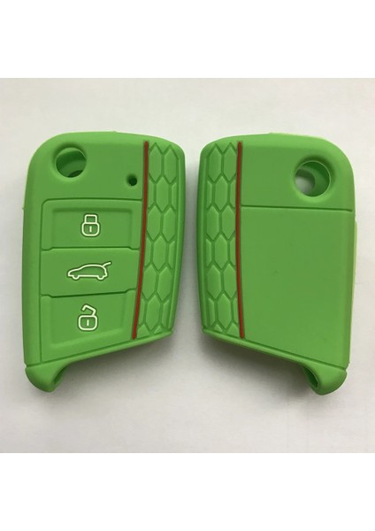 Siyah Vw Polo Golf 7 Için Skoda Octavia Için Kodiaq Karoq Seat Ateca Leon Için Anahtar Kapak Kabuk 3 Düğmeler Silikon Anahtarlık Kılıf (Yurt Dışından) modelleri