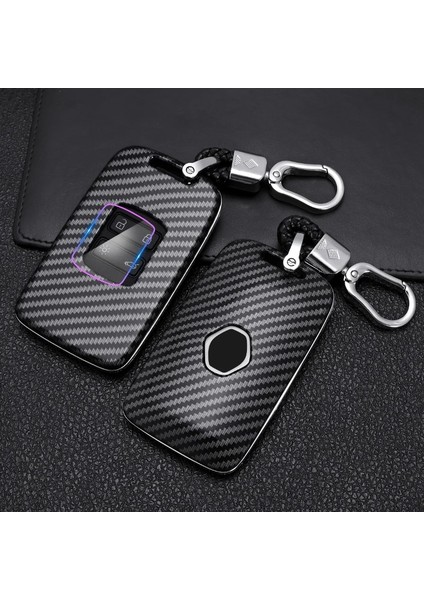 Derin Altın Kabuk Karbon Fiber Uzaktan Araba Anahtarı Durum Renault Megane Koleos Kadjar Tılsım Espace Captur Clio Fob Araba Anahtarı Kapağı (Yurt Dışından)