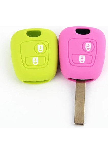 Beyaz Silikon Anahtar Araba Kılıf Koruyucu Uzaktan Anahtar Kapağı Peugeot Için Citroeasso Toyota Aygo Için (Yurt Dışından) fırsatları