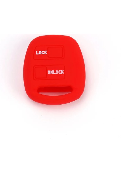 Kırmızı 2 Düğme Silikon Anahtar Kapak Toyota Yaris Aveamry Için Fit Corolla Carina Prado Prius Rav4 4runner Previa Uzaktan Fob Kılıf (Yurt Dışından)