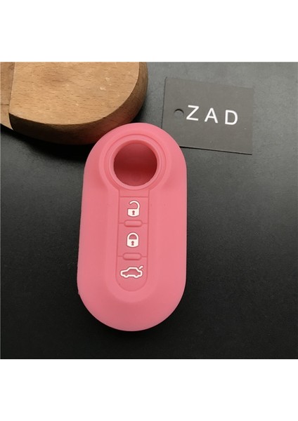 Pembe Zad Silikon Anahtar Kapağı Kılıf Seti Kabuk Cilt Fiat Düğmeler Için Flip Uzaktan Anahtar Boş Fob Otomobil Parçaları Araba Aksesuarları Renkli (Yurt Dışından)