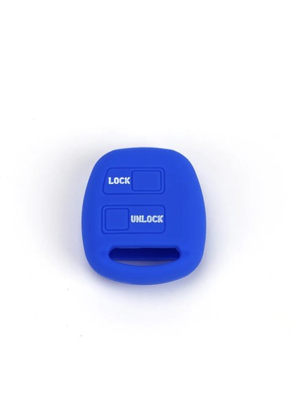 Deniz Mavisi 2 Düğme Silikon Anahtar Kapak Toyota Yaris Aveamry Için Fit Corolla Carina Prado Prius Rav4 4runner Previa Uzaktan Fob Kılıf (Yurt Dışından)