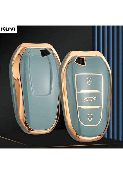 Elmas Anahtarlık Peugeot Citroel-Xr Picasso Ds3 Ds4 Ds5 Için Yeni Tpu Araba Uzaktan Anahtar Kılıfı Kabuk (Yurt Dışından)