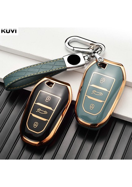 Elmas Anahtarlık Peugeot Citroel-Xr Picasso Ds3 Ds4 Ds5 Için Yeni Tpu Araba Uzaktan Anahtar Kılıfı Kabuk (Yurt Dışından)