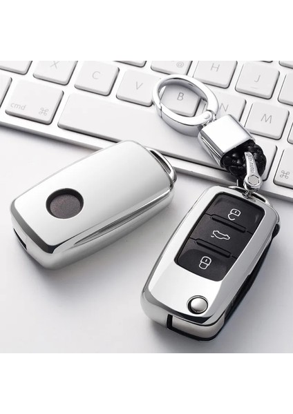 Pembe Vw Volkwagen Polo Bora Tiguan Passat Golf 6 Için Lavida Scirocco Yumuşak Tpu Koruma Araba Anahtarı Durum Kabuk Kapak Oto Aksesuarları (Yurt Dışından) fırsatları