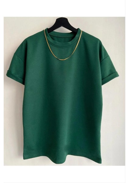 Erkek %100 Pamuk Unisex Oversize Bisiklet Yaka T-Shirt modelleri