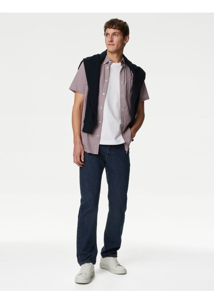 Regular Fit Kısa Kollu Oxford Gömlek fiyatları