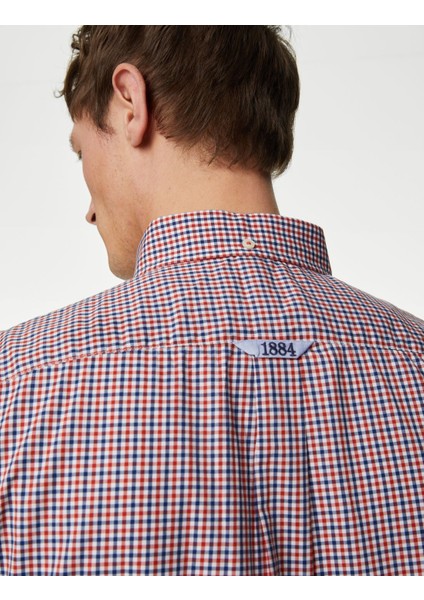 Regular Fit Kısa Kollu Oxford Gömlek modelleri