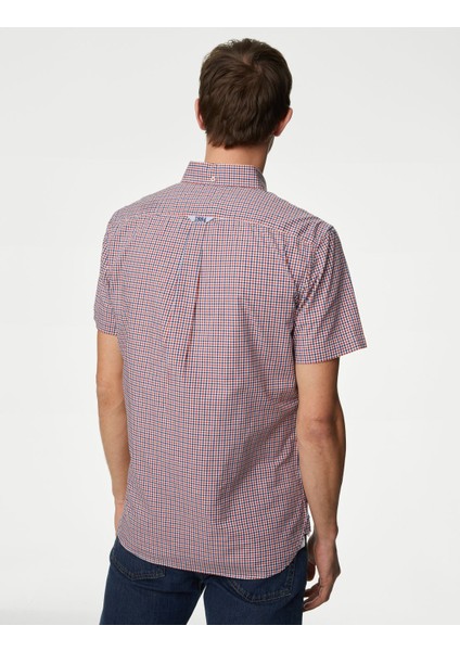 Regular Fit Kısa Kollu Oxford Gömlek fırsatları