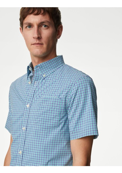 Regular Fit Kısa Kollu Oxford Gömlek modelleri