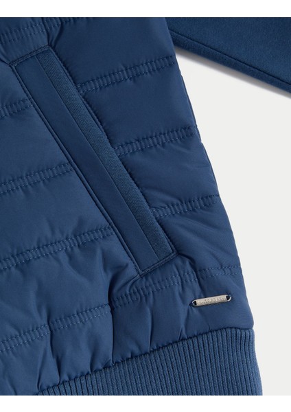 Regular Fit Kapüşonlu Kapitone Sweatshirt