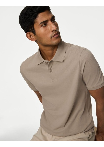 Marks & Spencer Saf Pamuklu Polo Yaka T-Shirt