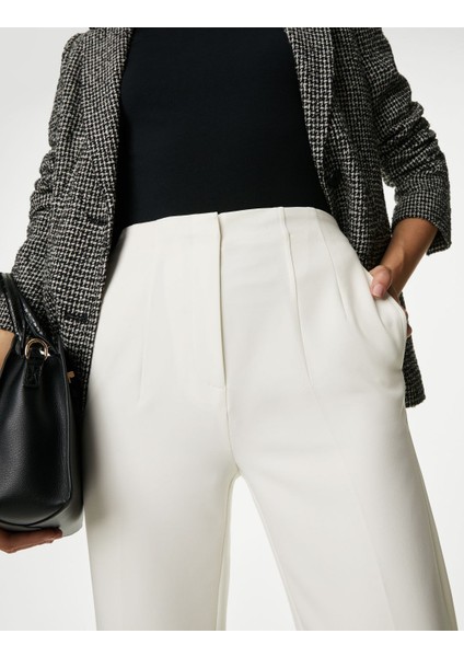 Yüksek Bel Tapered Fit Pantolon