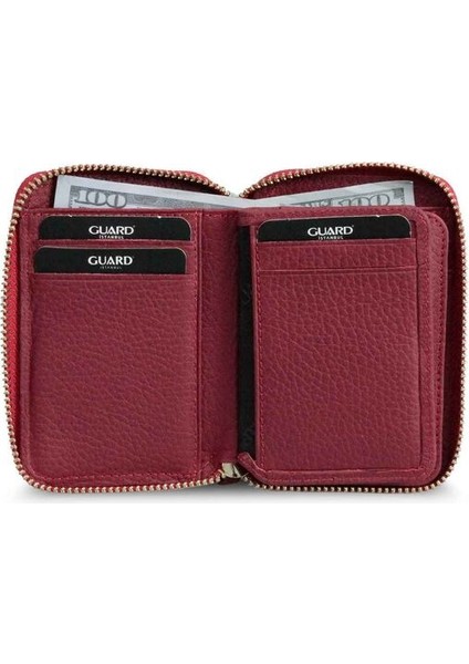 Fermuarlı Kırmızı Deri Mini Cüzdan - GRD2403XW22315 fiyatları