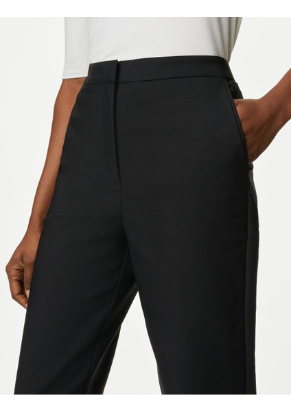 Slim Fit Yüksek Bel Pantolon