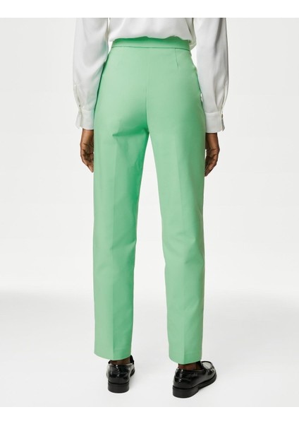 Slim Fit Yüksek Bel Pantolon
