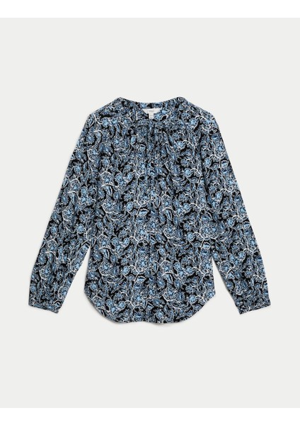 Relaxed Fit Uzun Kollu Bluz