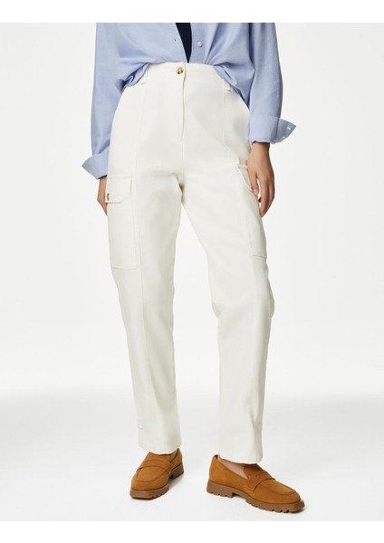 Yüksek Bel Kargo Pantolon modelleri