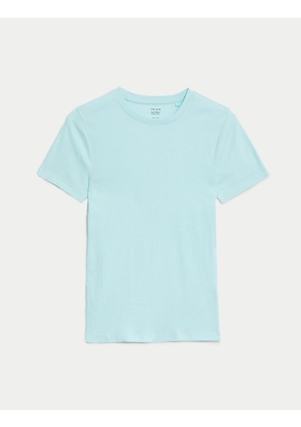 Marks & Spencer Saf Pamuklu Kısa Kollu T-Shirt