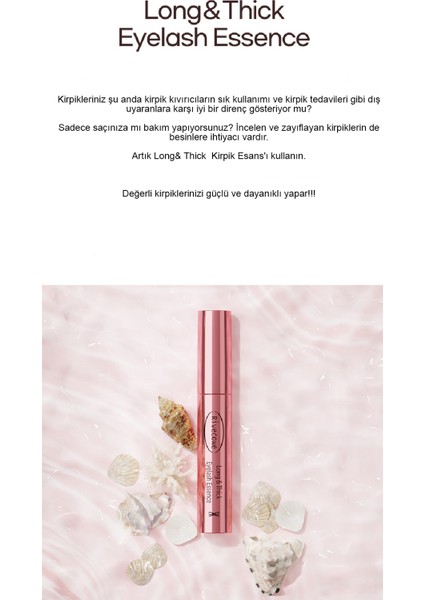 Zayıf Kirpik ve Kaşlar Için Long Thick Eyelash Essence