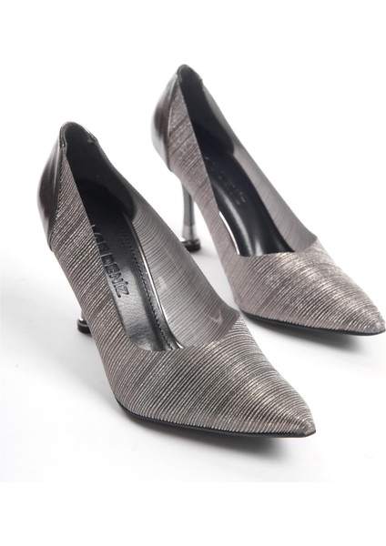 Elit MRT1030T Kadın Topuklu Ayakkabı Platin modelleri