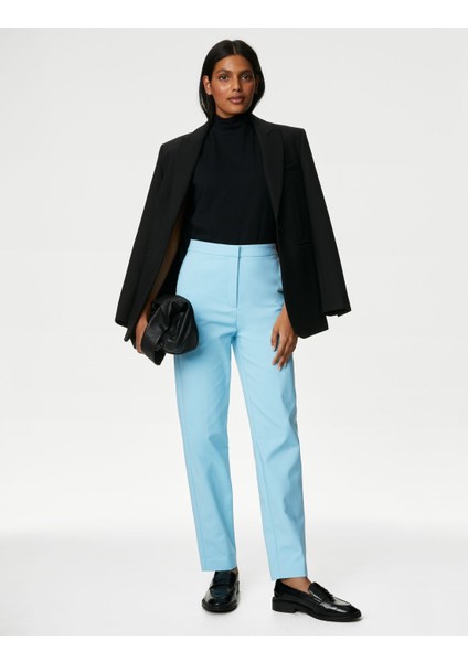 Slim Fit Yüksek Bel Pantolon