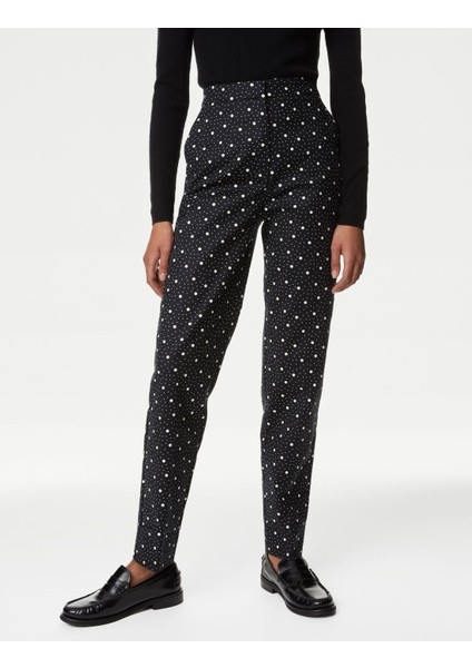 Slim Fit Desenli Pantolon modelleri