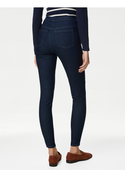 Yüksek Bel Jegging Jean Pantolon