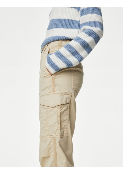 Lyocell™ Straight Leg Kargo Pantolon modelleri
