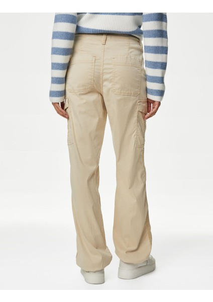 Lyocell™ Straight Leg Kargo Pantolon fırsatları