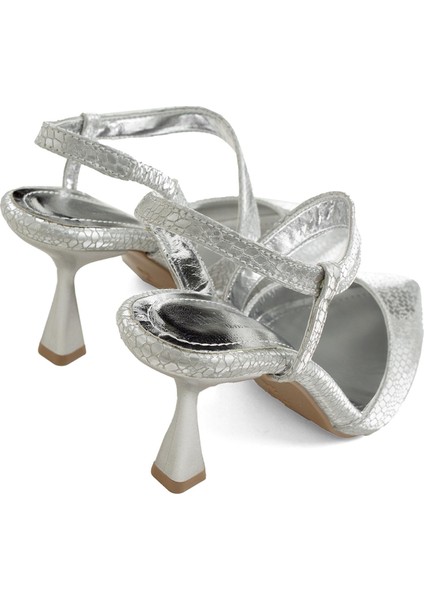 PM520 K610/3 Kadın Abiye Ayakkabı Gümüş indirimleri