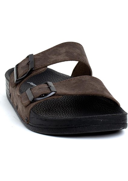 Pc-7241 Erkek Düz Terlik Kahverengi fiyatları