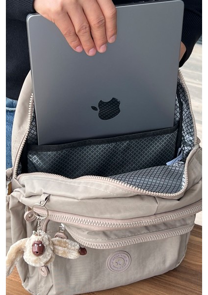 Açık Vizon Sırt Çantası Okul Çantası Laptop ve Seyahat Çantası Su Geçirmez Spor Çanta