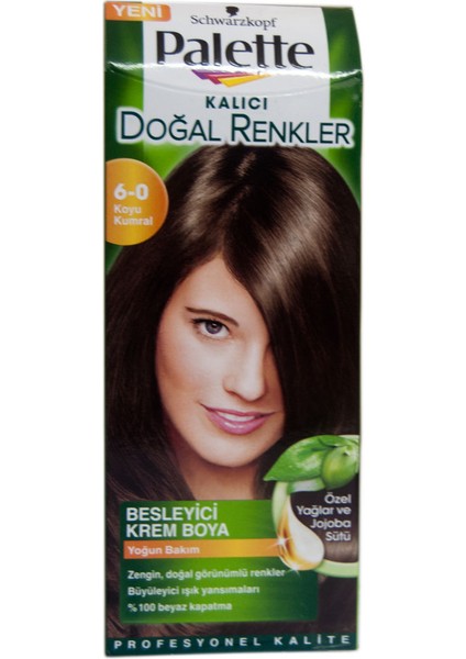 Natural Saç Boyası 6-0 Koyu Kumral