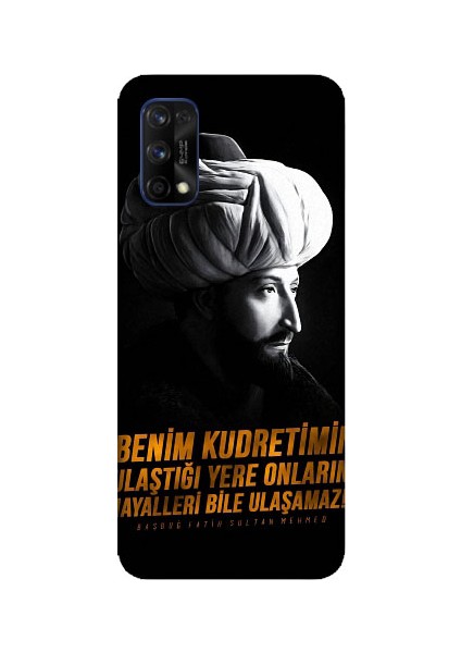 Realme 7 Pro Uyumlu Fatih Sultan Mehmet Han Desenli Silikon Kılıf