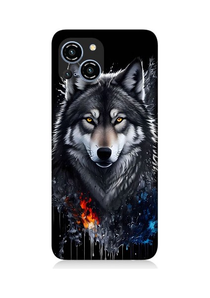 Reeder S23 Pro Max Uyumlu Yalnız Kurt Desenli Silikon Kılıf