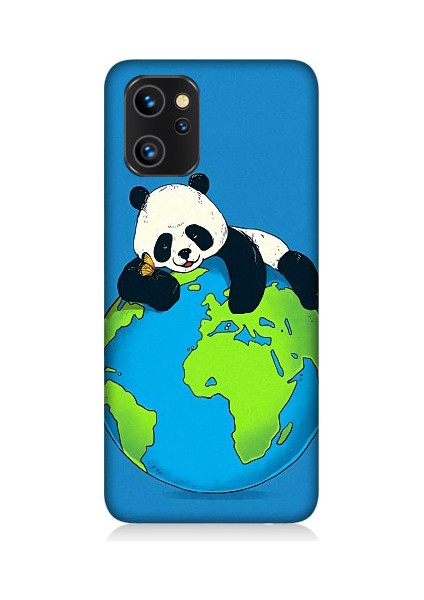 Reeder S19 Max Pro Uyumlu Yorgun Panda ve Dünya Desenli Silikon Kılıf