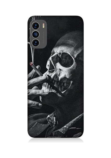 Reeder S19 Max Pro S Uyumlu Sigara ve Ölüm Desenli Silikon Kılıf