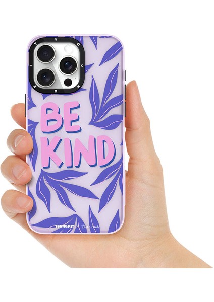 iPhone 14 Pro Uyumlu Kılıf Tara Reed Tasarımlı Youngkit Tiger Rhyme Kapak Mor