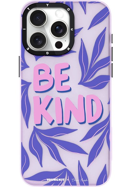 iPhone 14 Pro Uyumlu Kılıf Tara Reed Tasarımlı Youngkit Tiger Rhyme Kapak Mor
