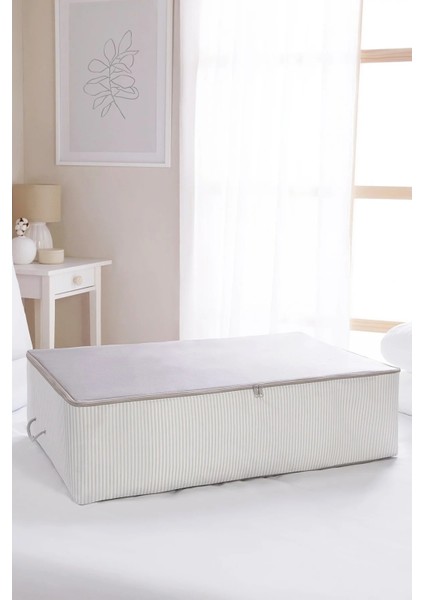 Ip Kulplu Pike Battaniye Yastık Hurcu Dolapiçi Baza Altı Hurç 46X62X22 1 Adet